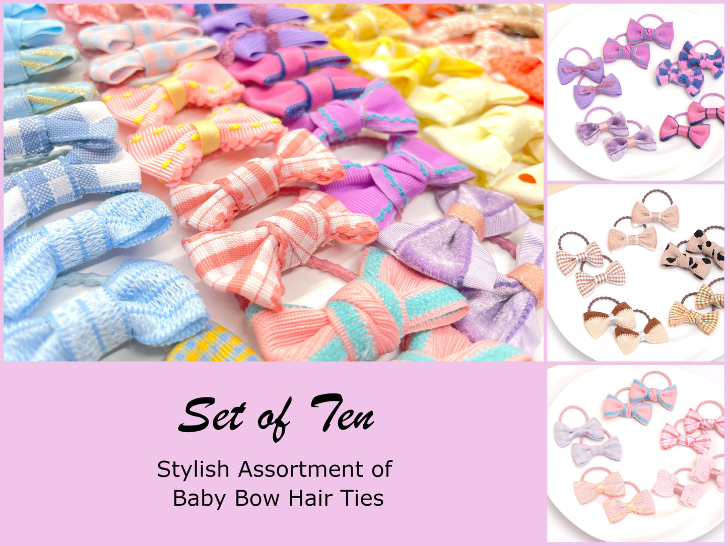 Baby Bow Hair Ties Ponytail Holder