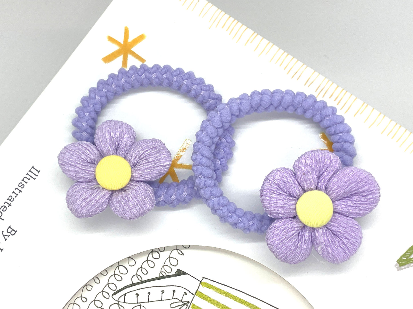 Floral Hair Ties Ponytail Holder
