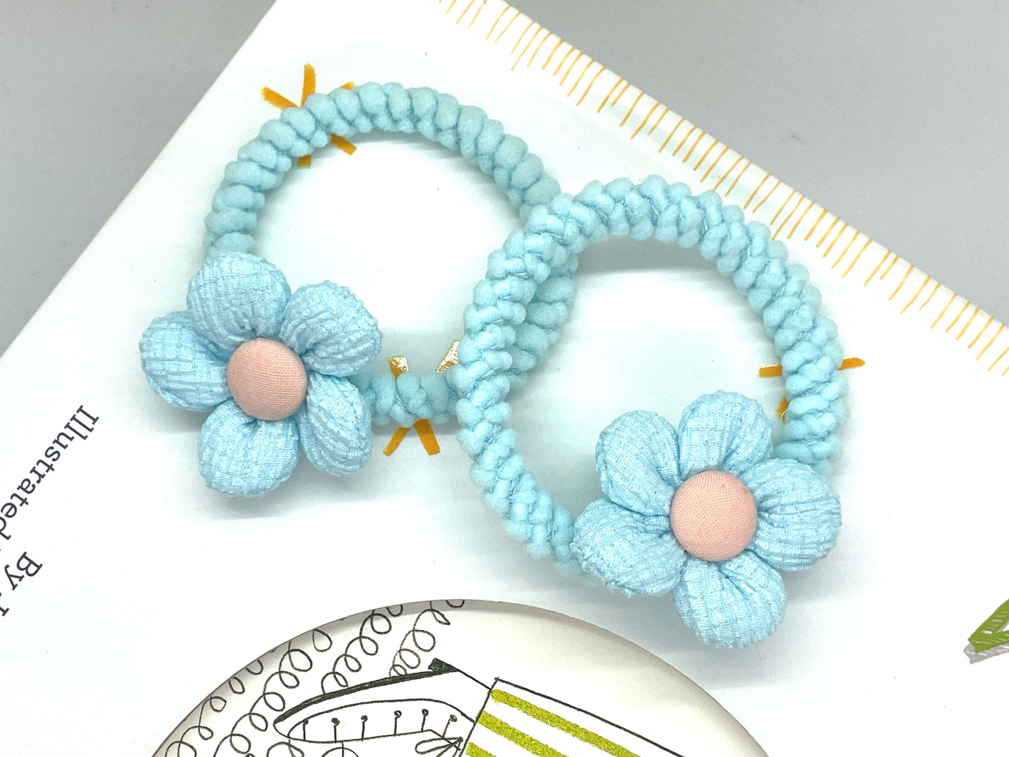 Floral Hair Ties Ponytail Holder