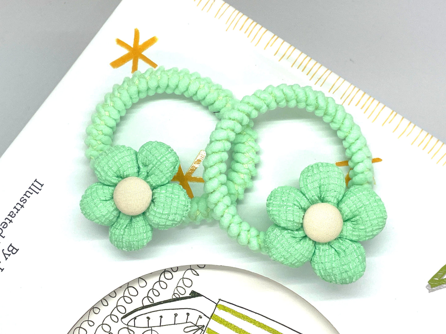 Floral Hair Ties Ponytail Holder