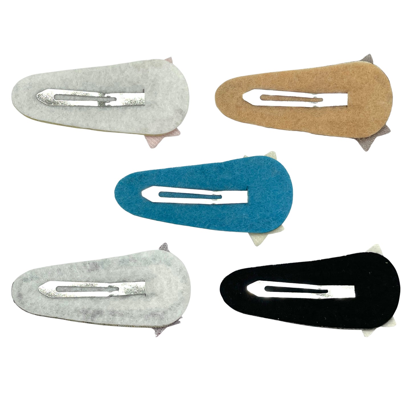 Sparkly Lay Flat Hair Snap Clips
