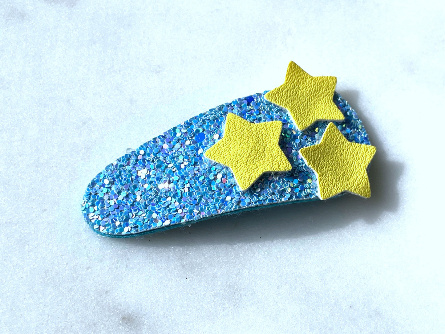 Sparkly Lay Flat Hair Snap Clips