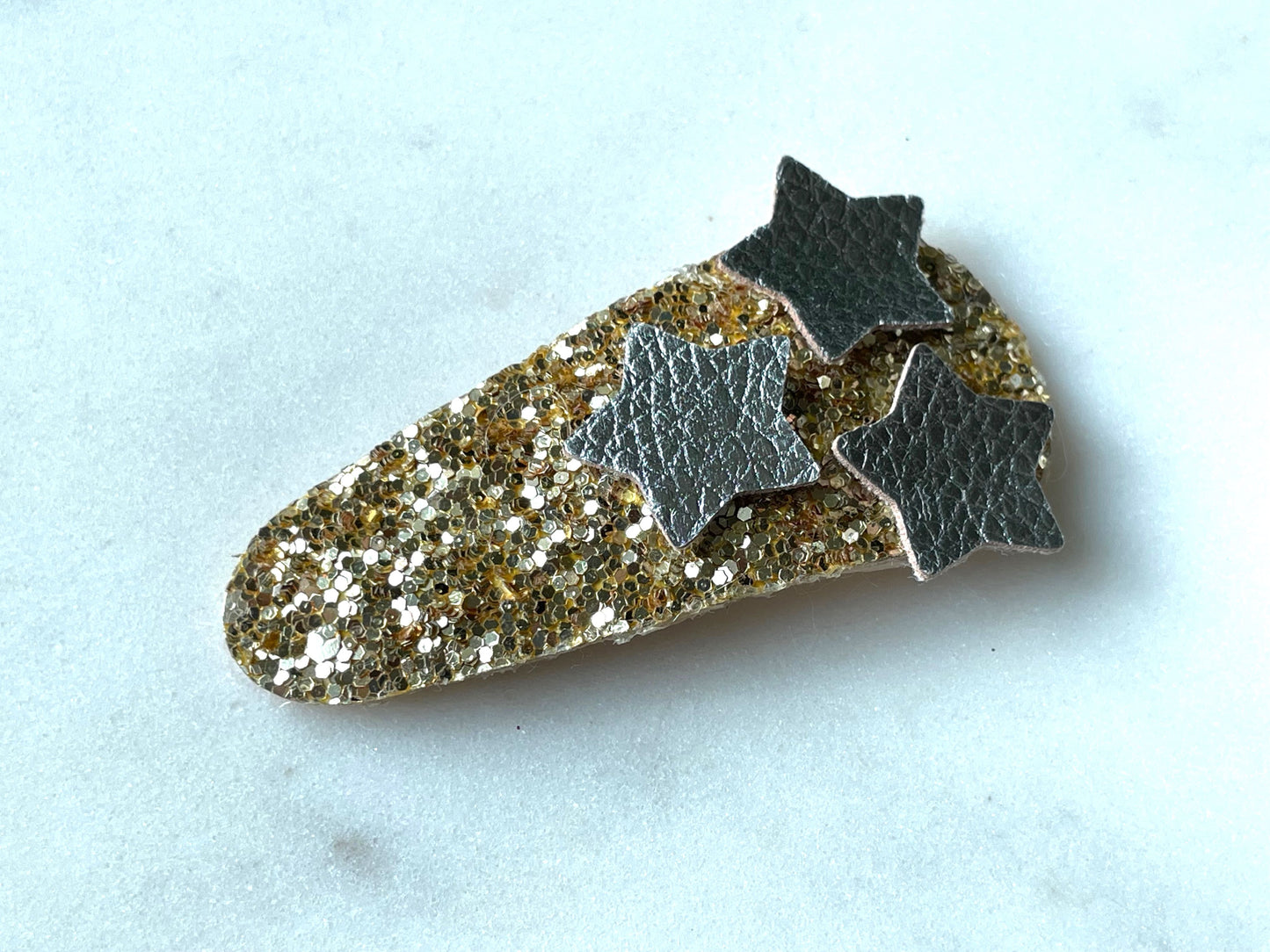 Sparkly Lay Flat Hair Snap Clips
