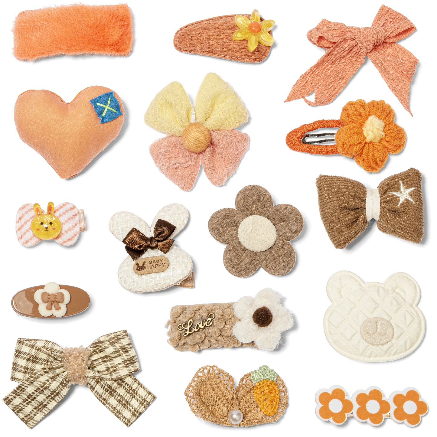 Adorable Hair Clips Set for Little Girls