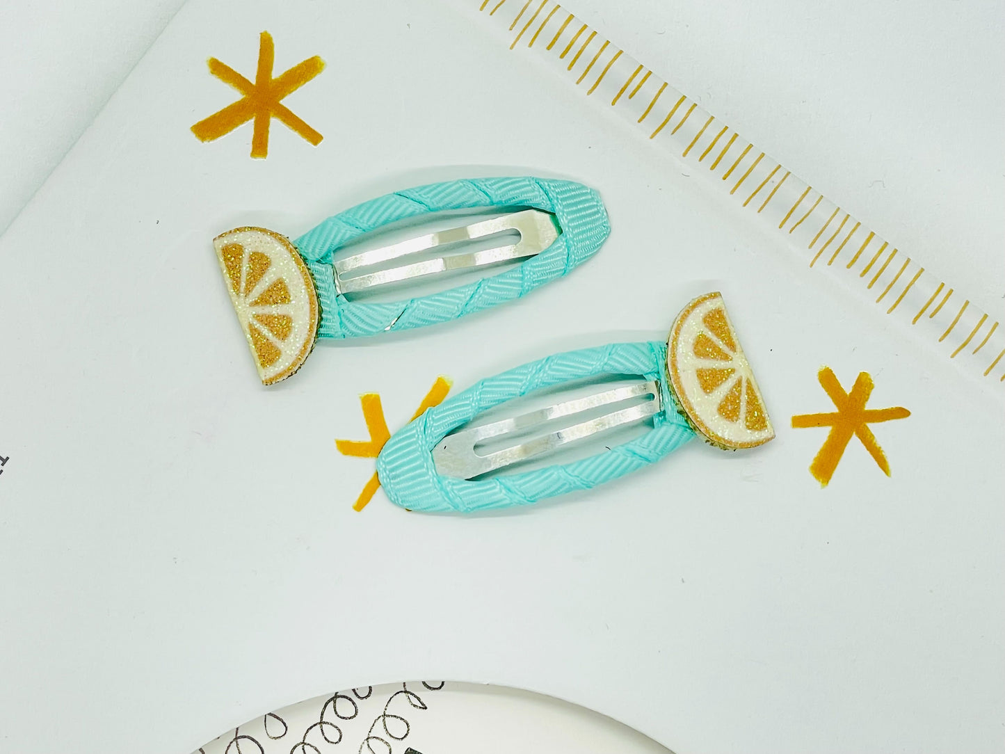 Sparkly Cute Hair Snap Clips