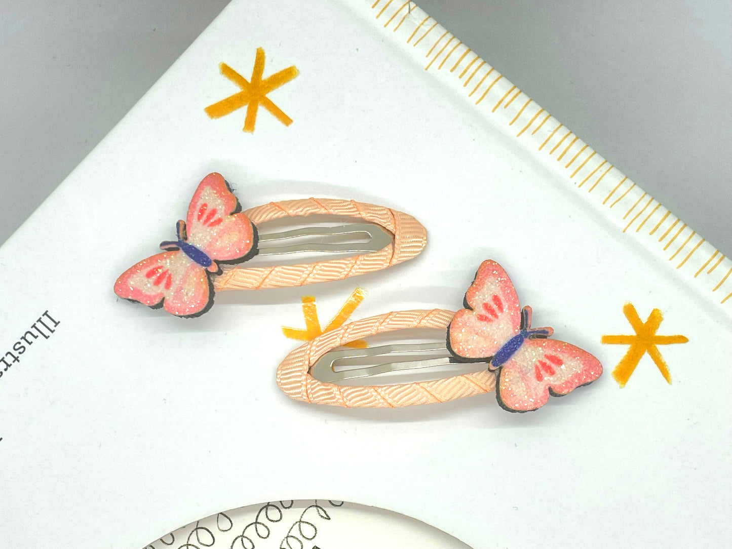 Sparkly Cute Hair Snap Clips