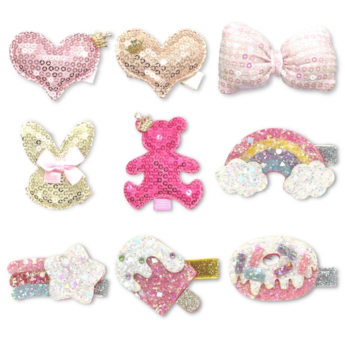 Sparkly Non-Slip Adorable Alligator Hair Clips