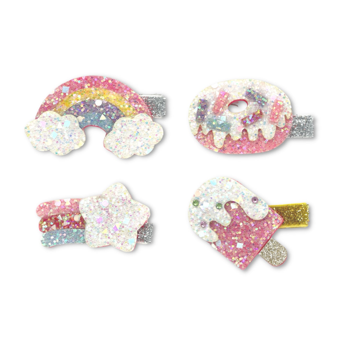 Sparkly Non-Slip Adorable Alligator Hair Clips
