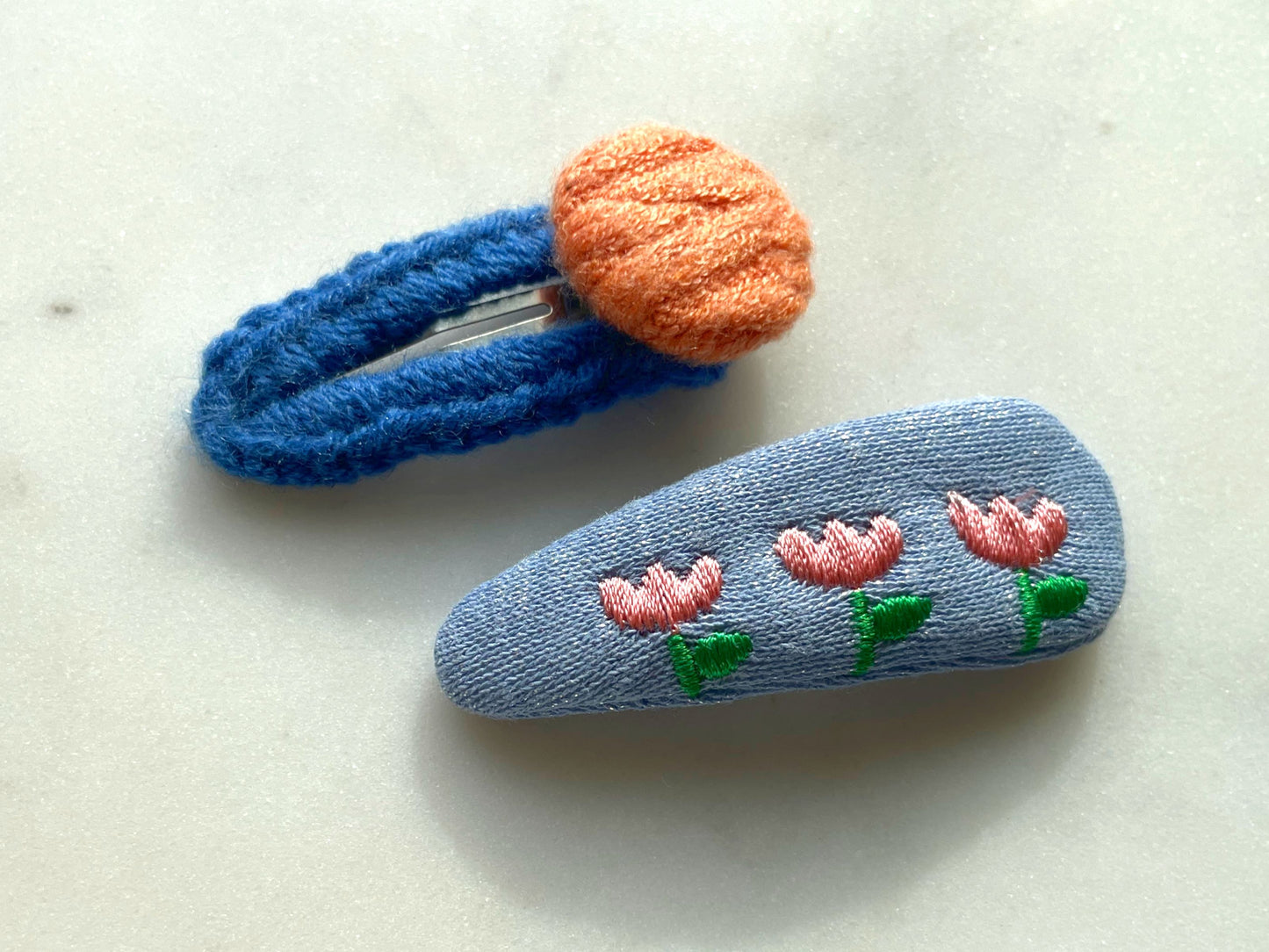 Yarn Craft Hair Clips Set