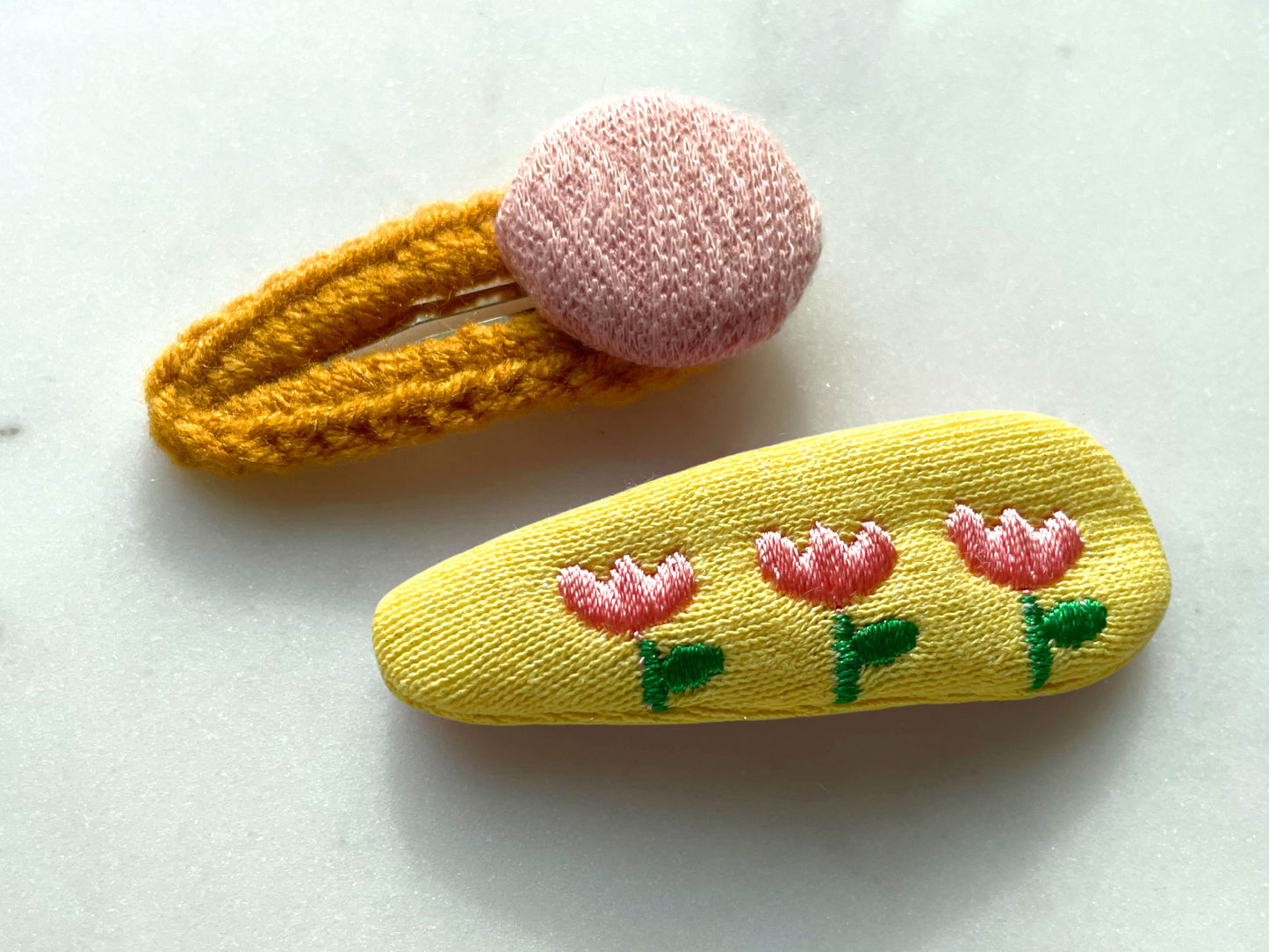 Yarn Craft Hair Clips Set