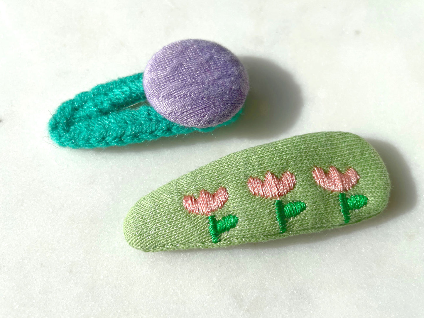 Yarn Craft Hair Clips Set