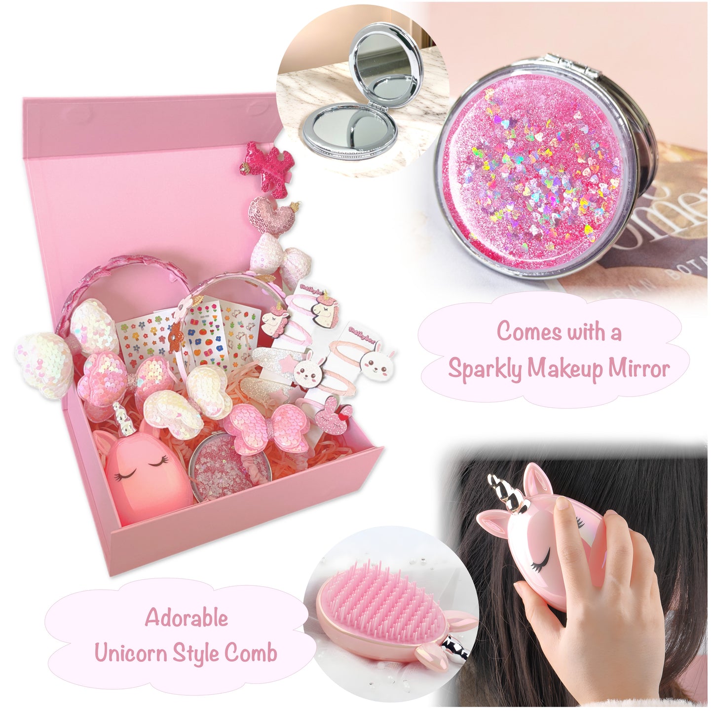 Hair Accessories Gift Set - Pink