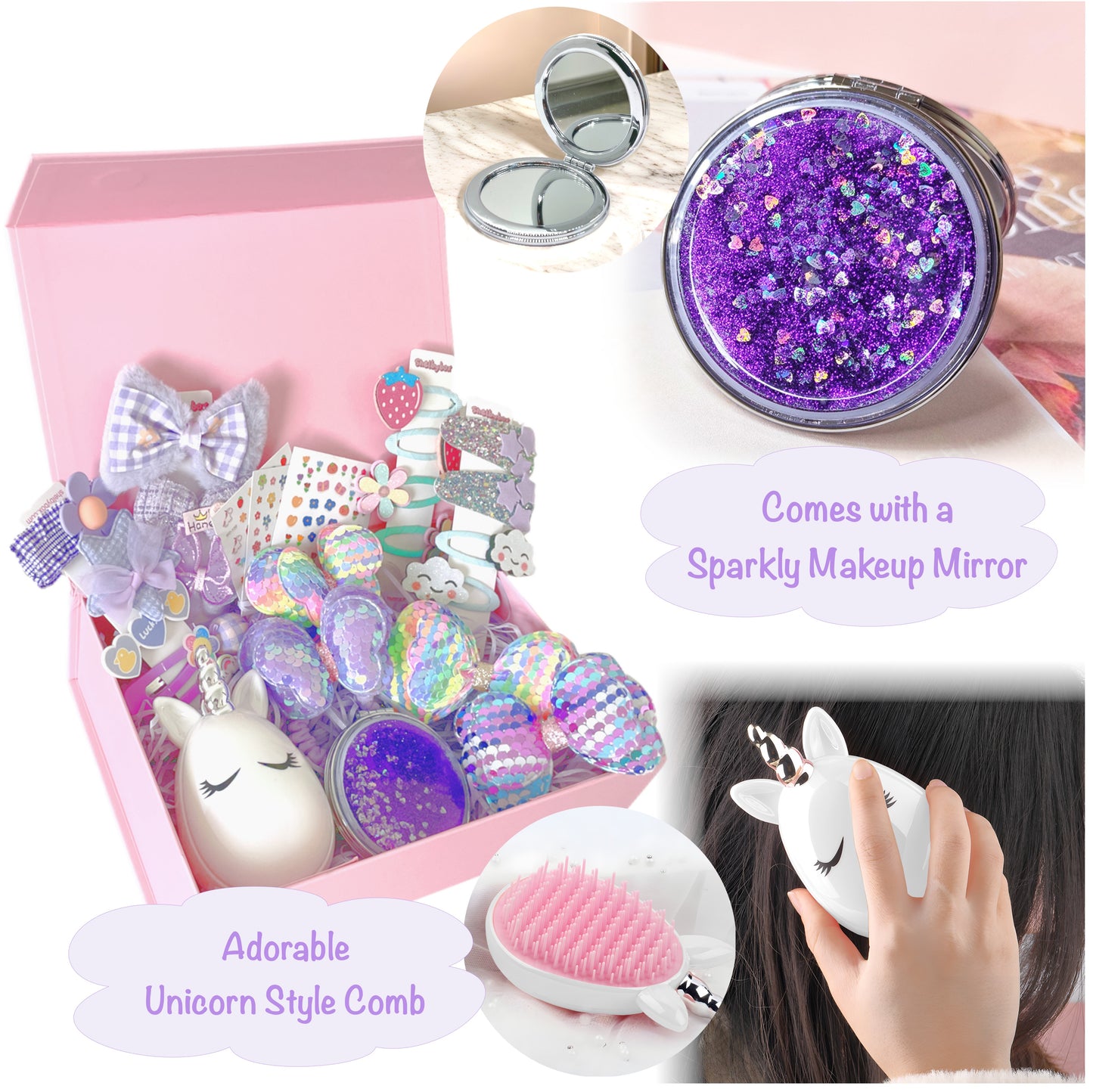 Hair Accessories Gift Set - Purple