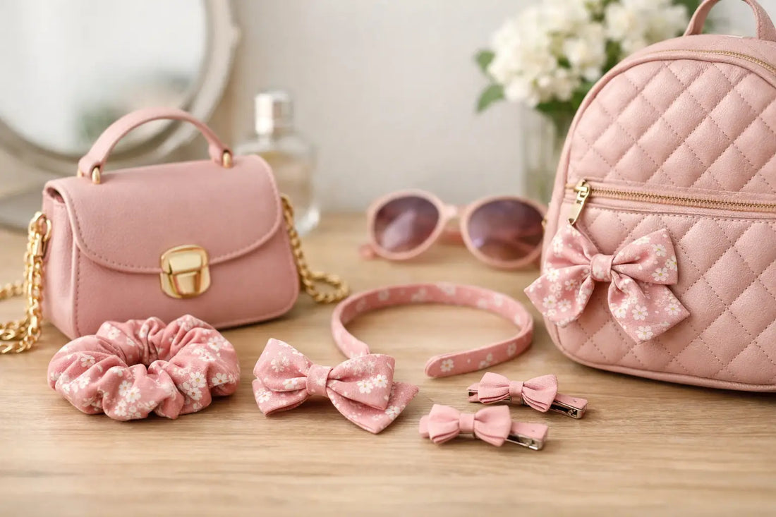 Matching Hair Accessories and Bags for Girls