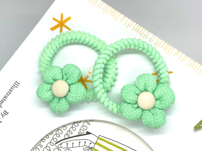 Floral Hair Ties Ponytail Holder