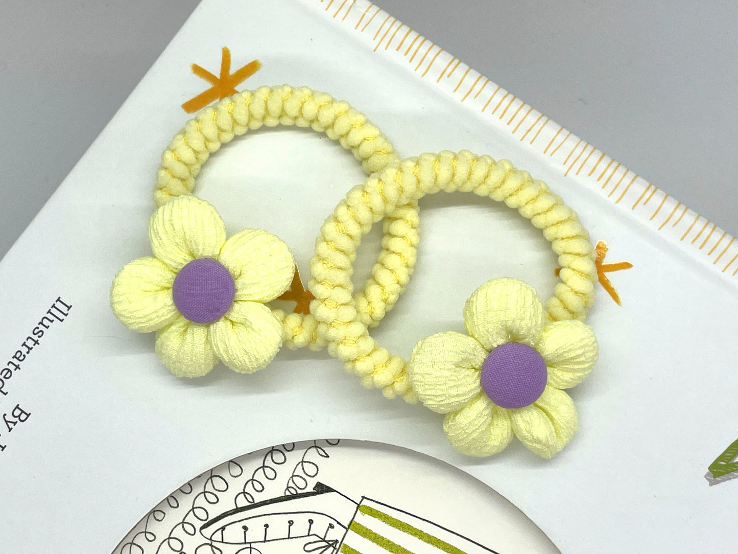 Floral Hair Ties Ponytail Holder