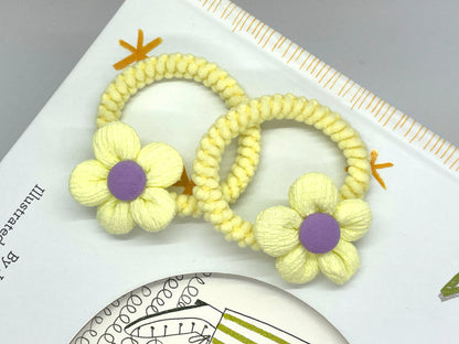 Floral Hair Ties Ponytail Holder