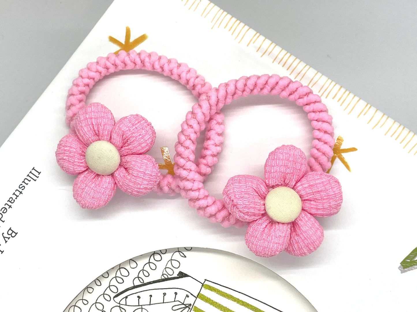 Floral Hair Ties Ponytail Holder
