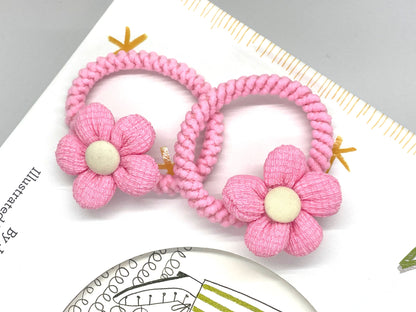 Floral Hair Ties Ponytail Holder