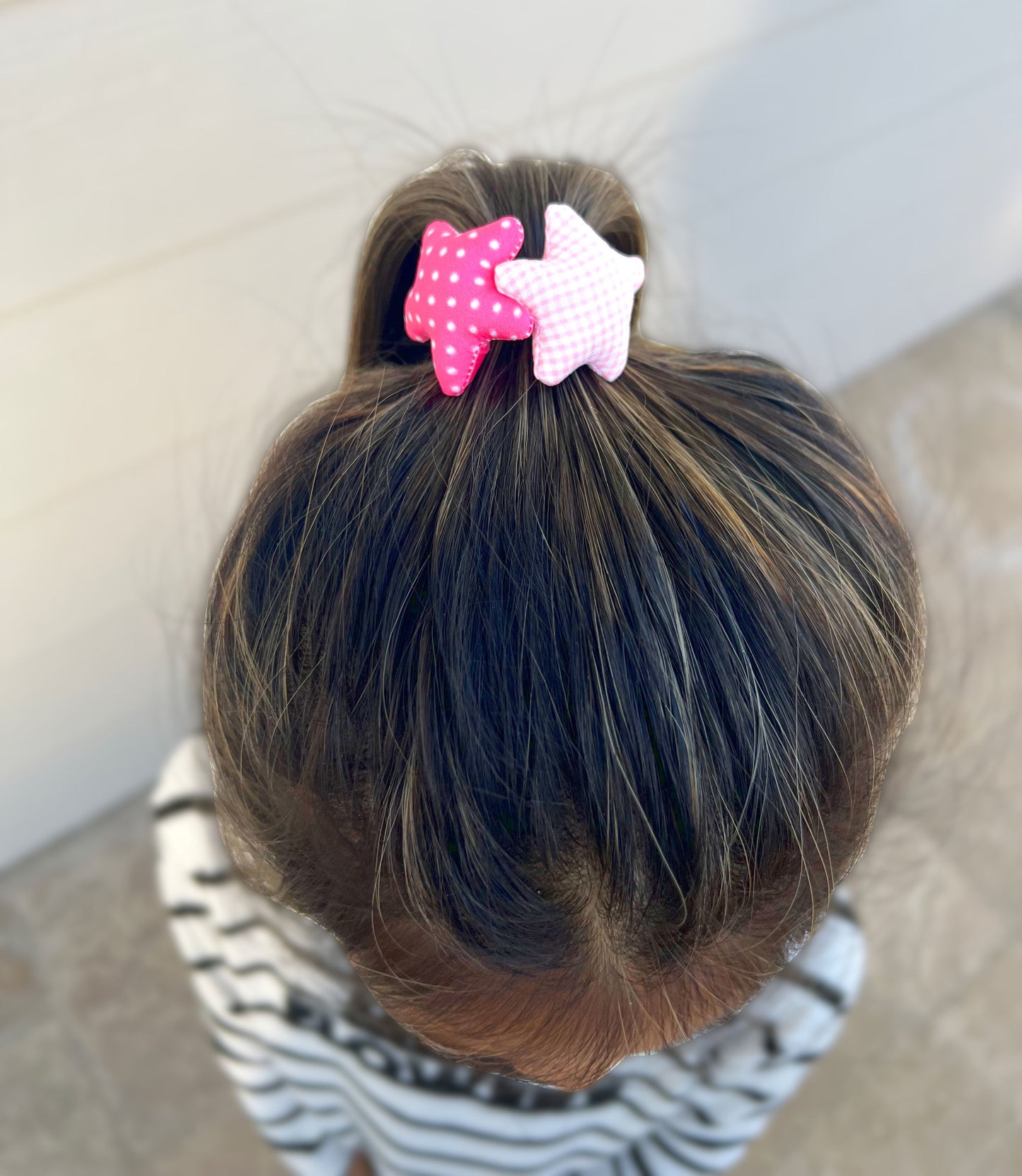 Fabric Star Hair Ties Ponytail Holder