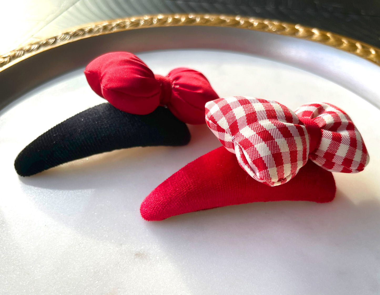 Puffy Red/Black Hair Bow