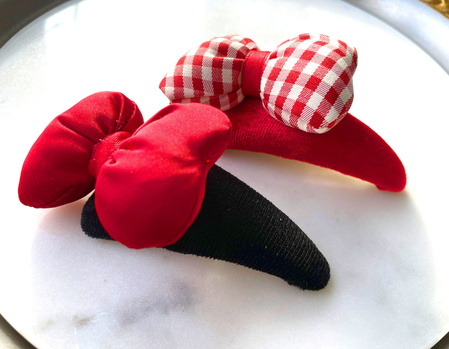 Puffy Red/Black Hair Bow