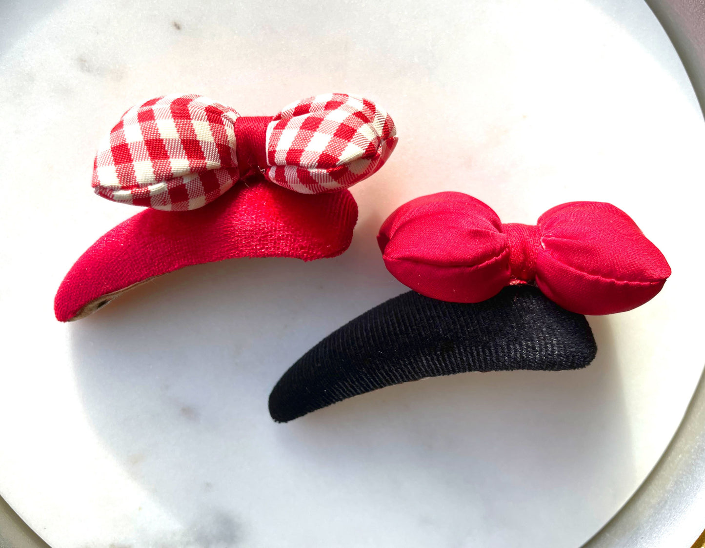 Puffy Red/Black Hair Bow