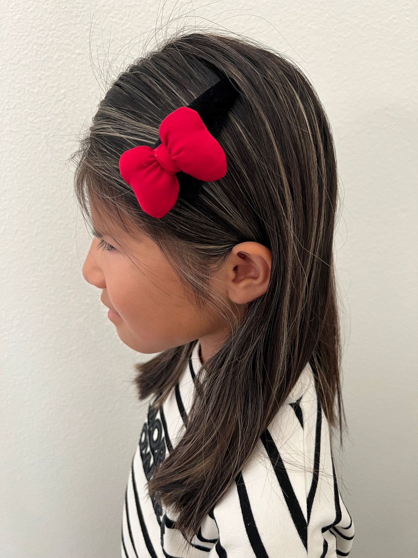Puffy Red/Black Hair Bow
