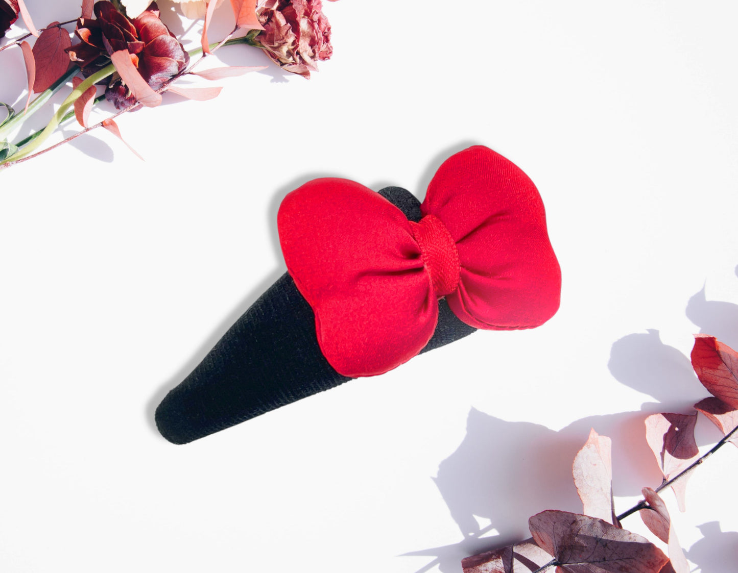 Puffy Red/Black Hair Bow