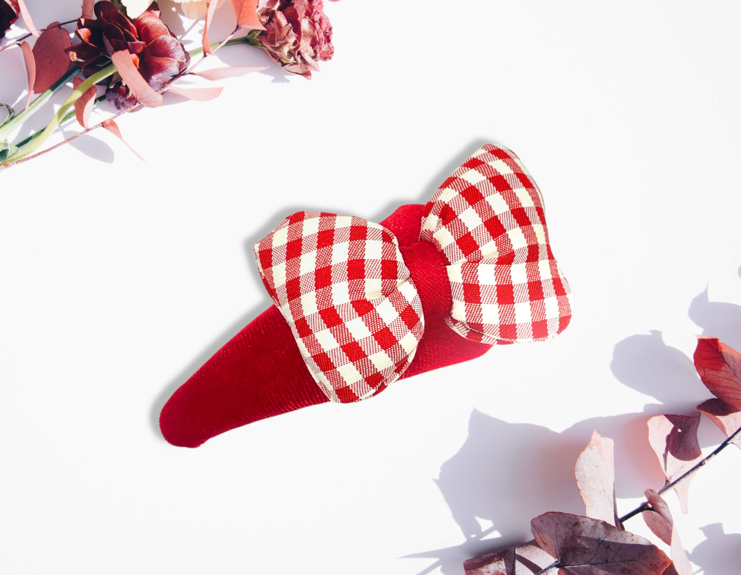 Puffy Red/Black Hair Bow