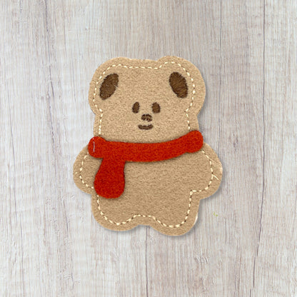 Cute Fabric Lay Flat Hair Snap Clips
