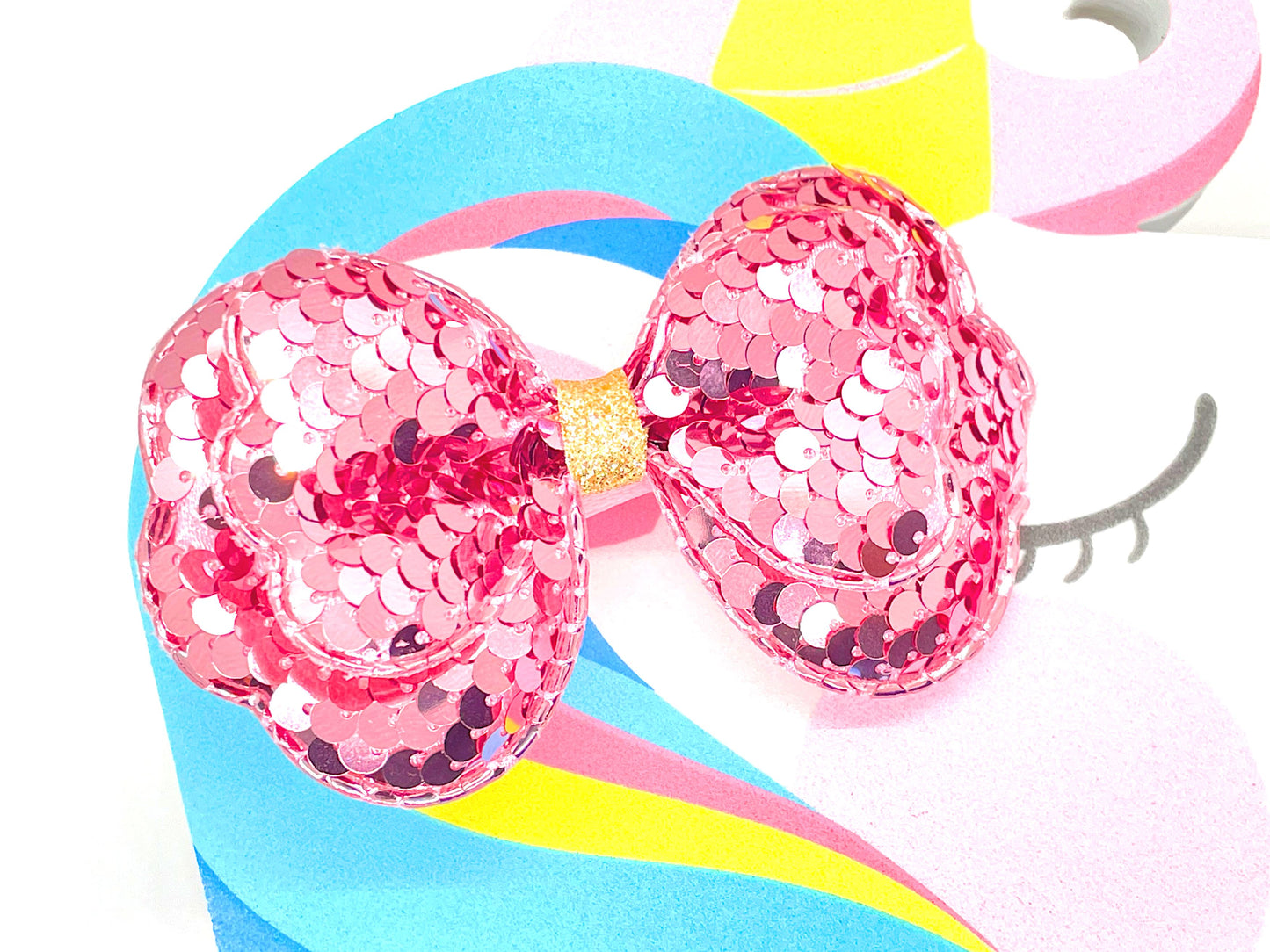 Glitter Butterfly Hair Clips