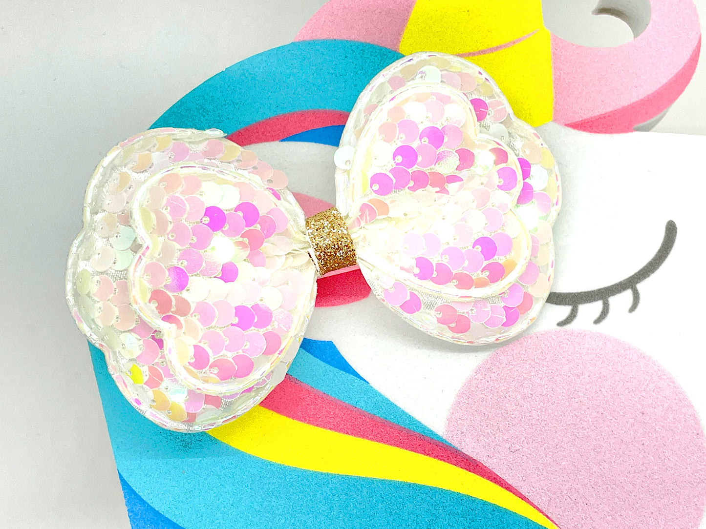 Glitter Butterfly Hair Clips