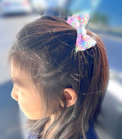 Sparkly Bow Hair Ties Ponytail Holder