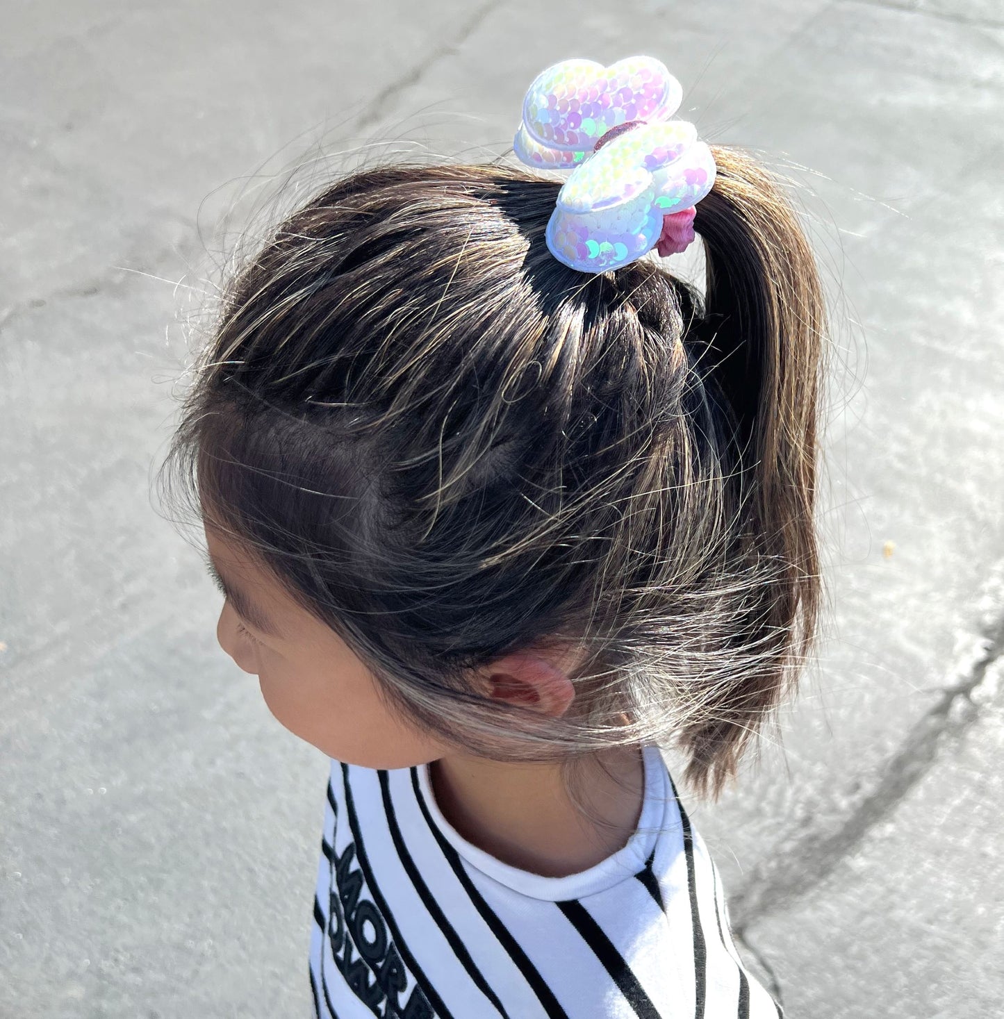 Glitter Butterfly Hair Ties Ponytail Holder