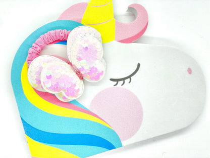 Glitter Butterfly Hair Ties Ponytail Holder