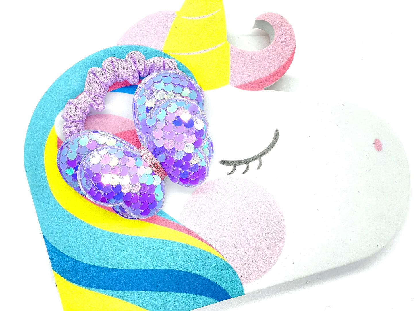 Glitter Butterfly Hair Ties Ponytail Holder