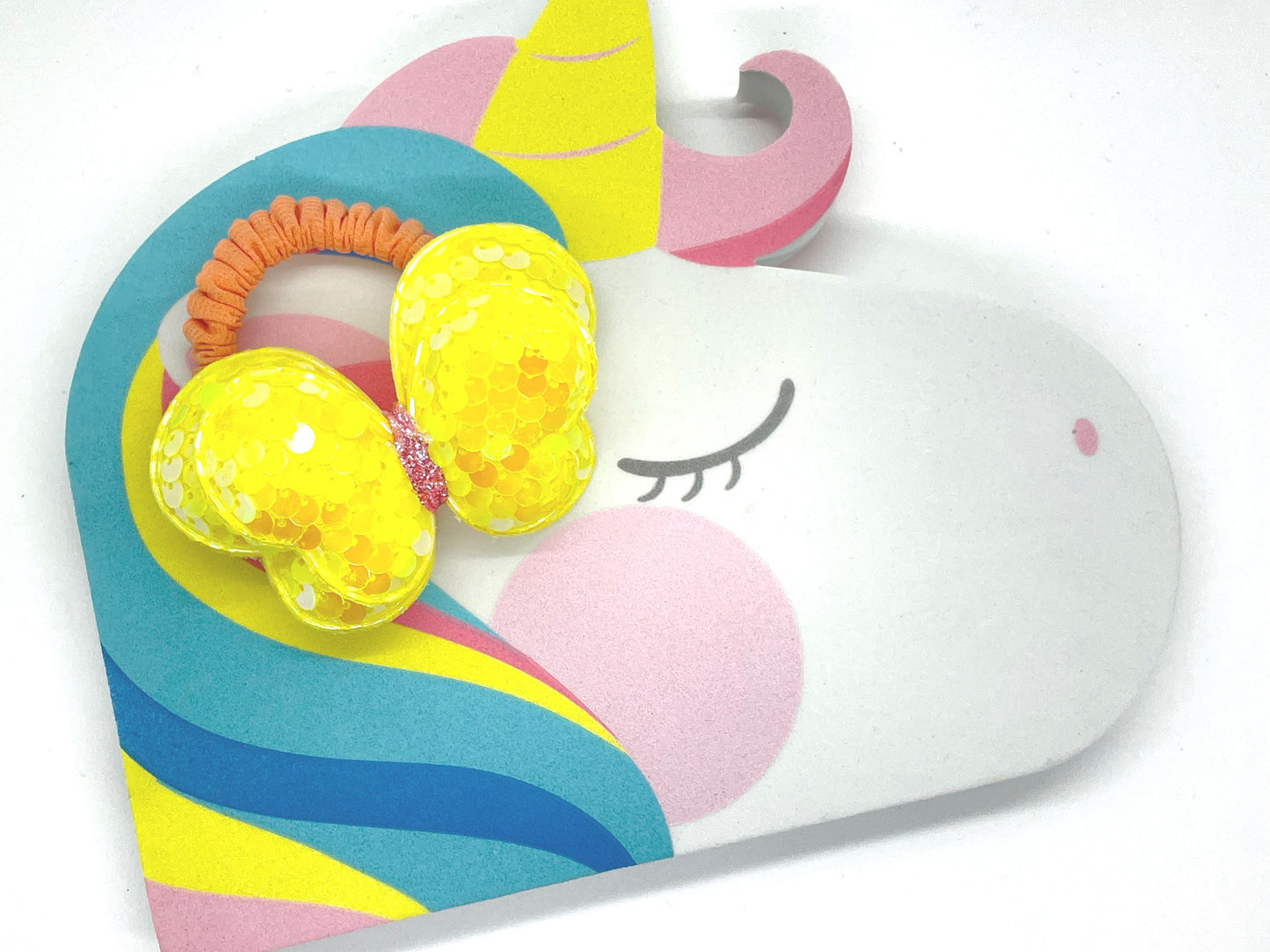 Glitter Butterfly Hair Ties Ponytail Holder