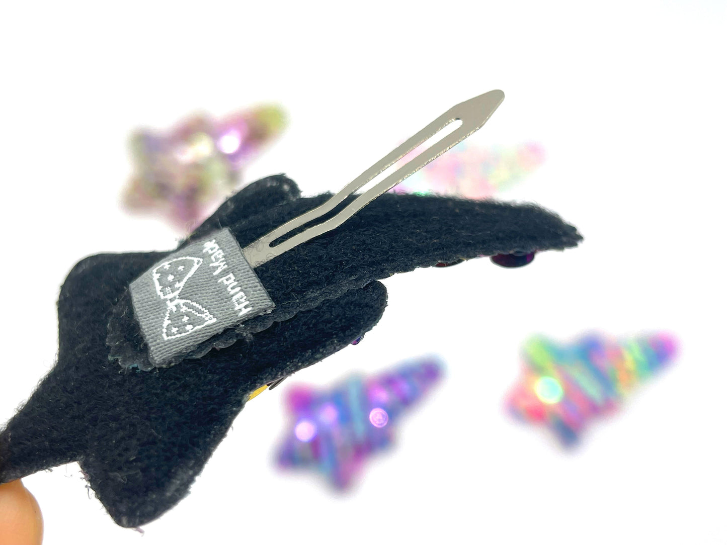 Sparkly Star Hair Snap Clips