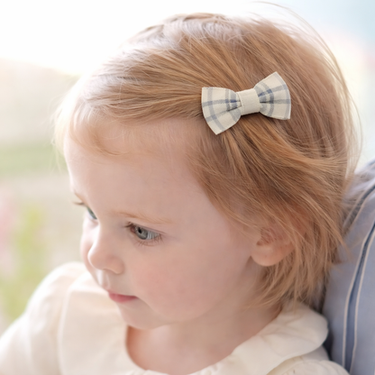Toddler Hair Bow Clips Set, Ribbon Covered