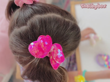 Glitter Butterfly Hair Ties Ponytail Holder