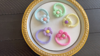 Floral Hair Ties Ponytail Holder